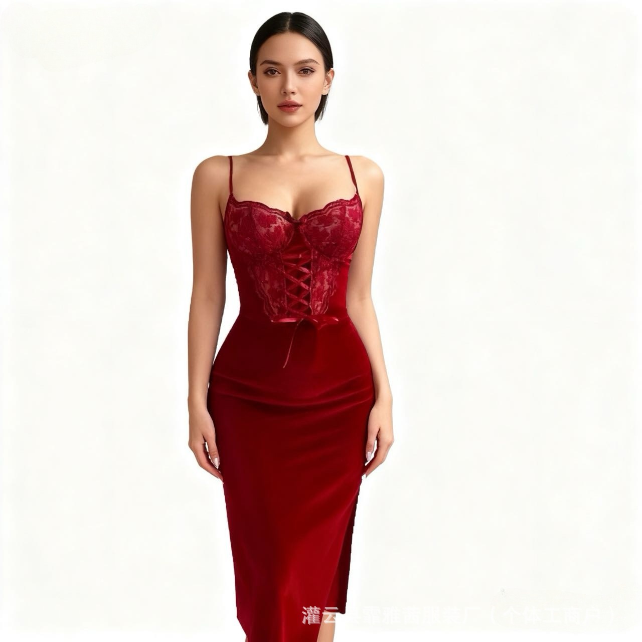 Sexy Mesh Sheer Bodycon Dress - Robe de soirée moulante à bretelles