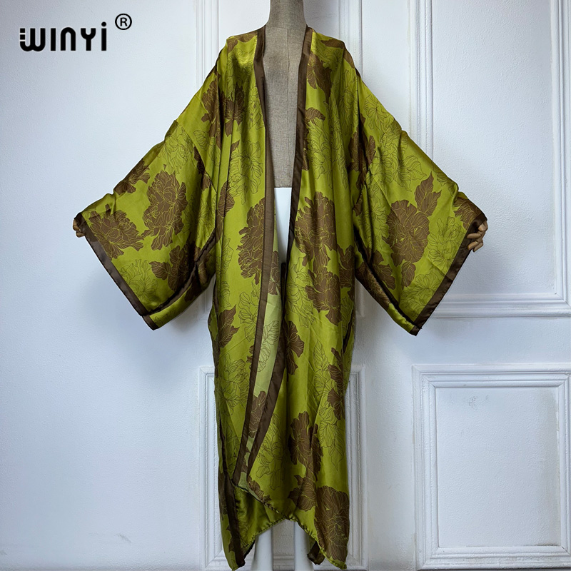 Boho Summer Beach Maxi Dress - WINYI-Robe longue imprimée style bohème africain