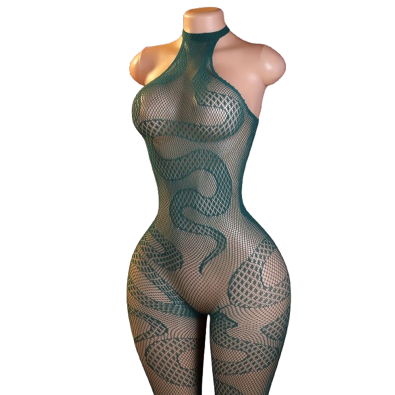 Lingerie - Combinaison sexy en peau de serpent