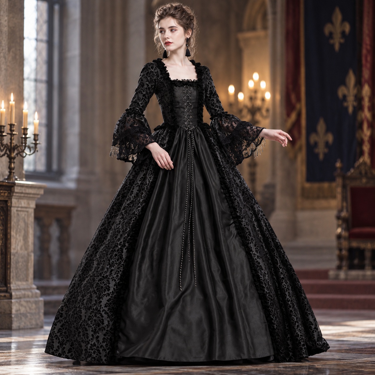 Robe longue patchwork à manche - Dresses avis et prix