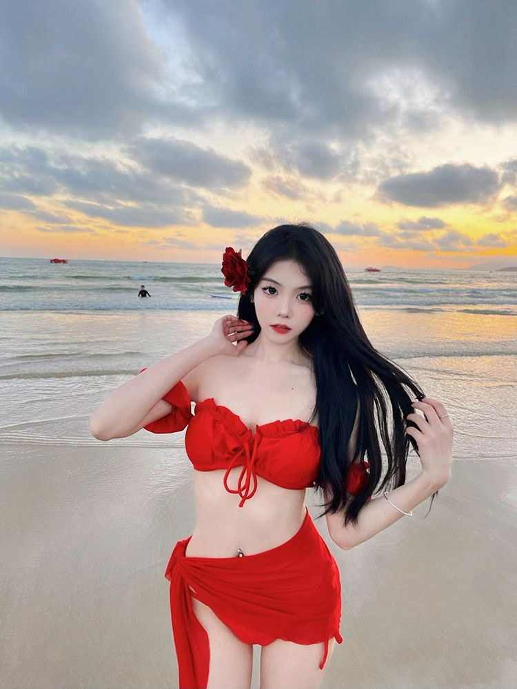 Bikini rouge sexy pour femme 2 - Swimwear avis et prix