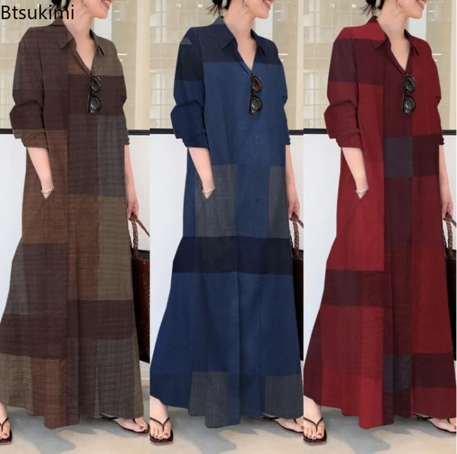 Nouvelle Robe Chemise Tendance - Casual Loose Linen Shirt Dress avis et prix