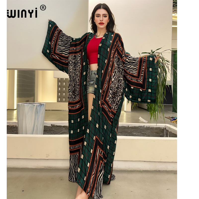 WINYI kimono sexy été 2025 fem - Boho Summer Beach Maxi Dress avis et prix