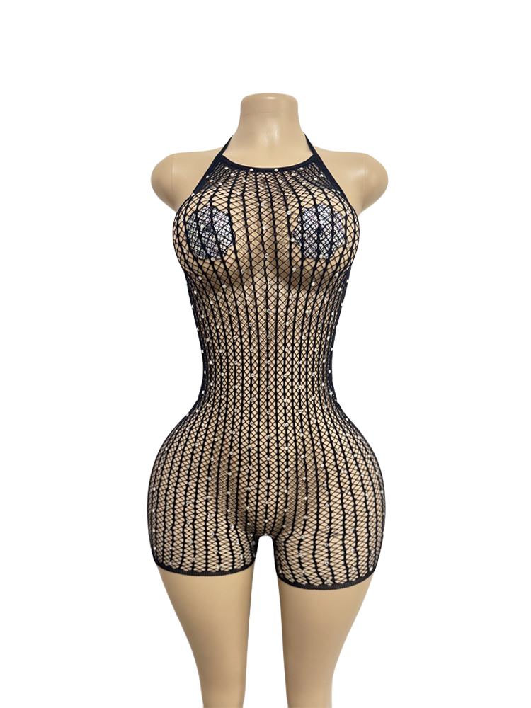 Robe mini moulante en résille  - Sexy Mesh Sheer Bodycon Dress avis et prix