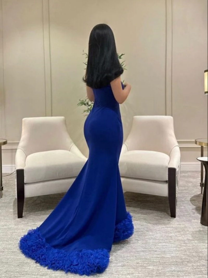 Robes de Soirée Personnalisées - Elegant Satin Evening Gown Split avis et prix