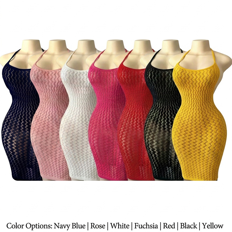Robe de plage en maille pour f - Sexy Mesh Sheer Bodycon Dress avis et prix