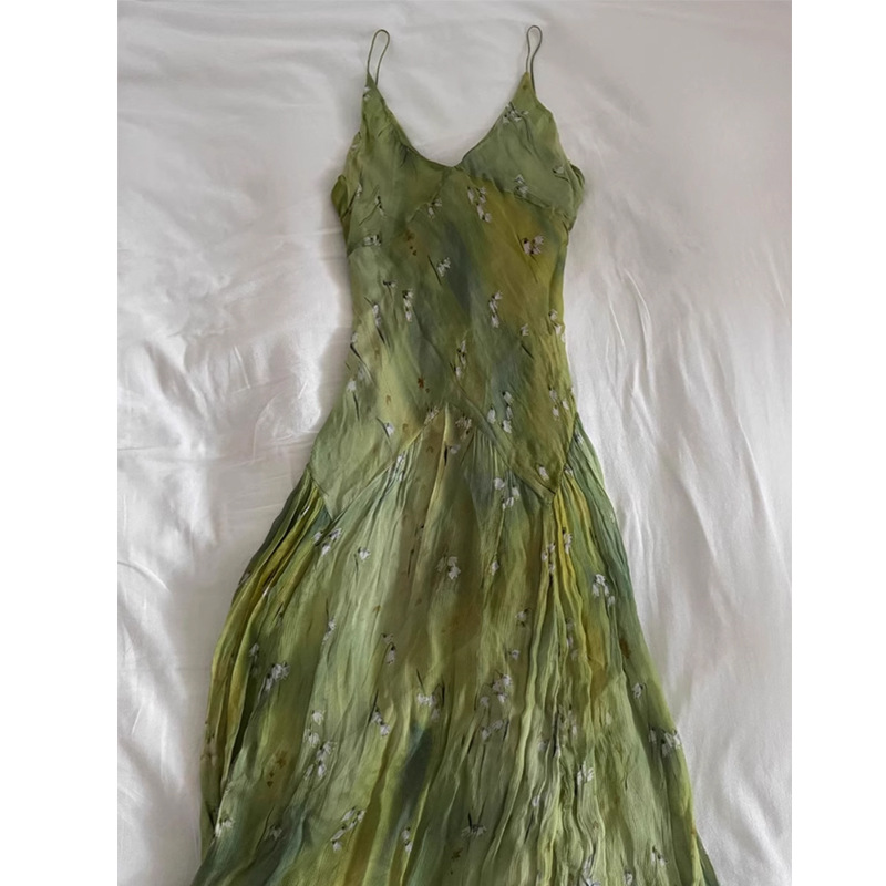 Robe mi-longue Vintage élégant - French Vintage Floral Midi Dress avis et prix