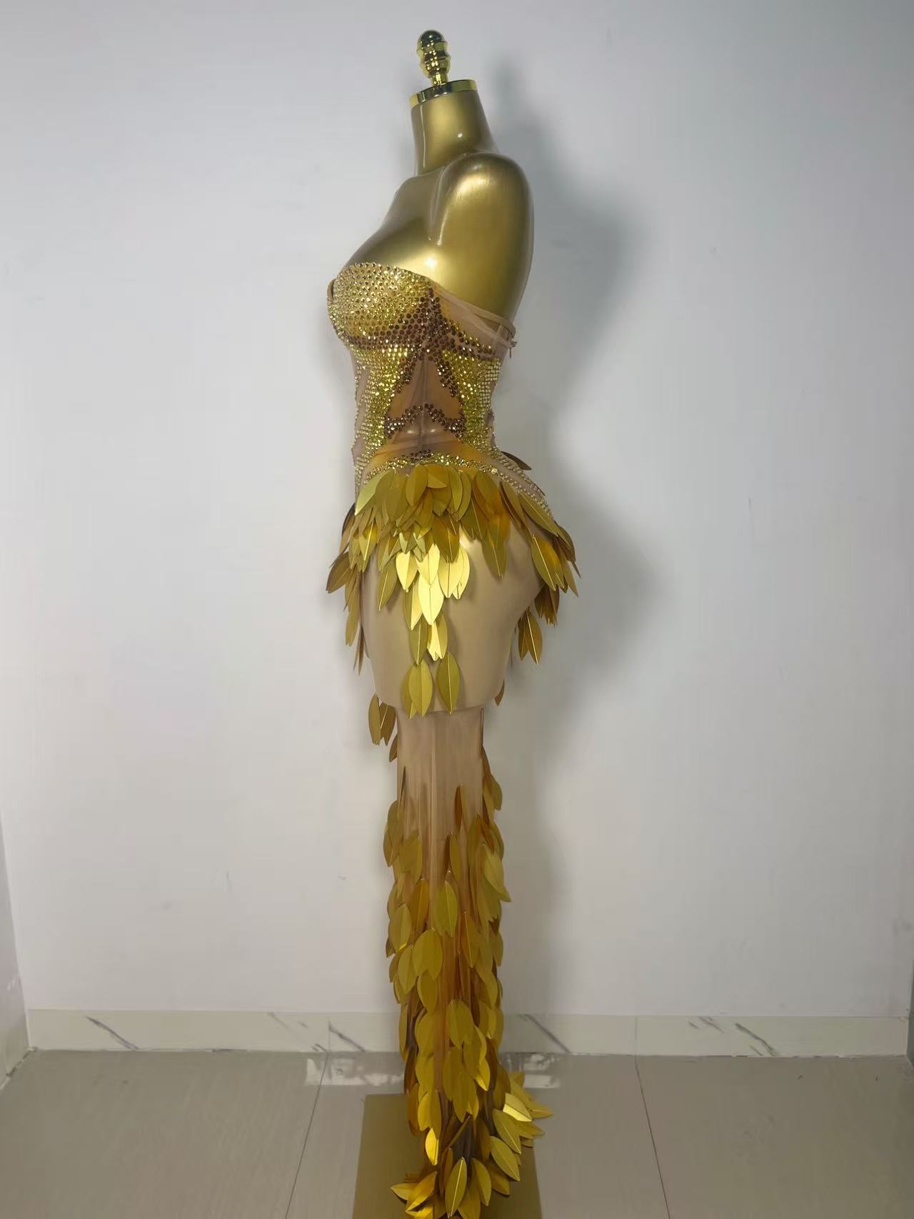 Robe de soirée scintillante en - Sparkly Rhinestone Club Party Dress avis et prix
