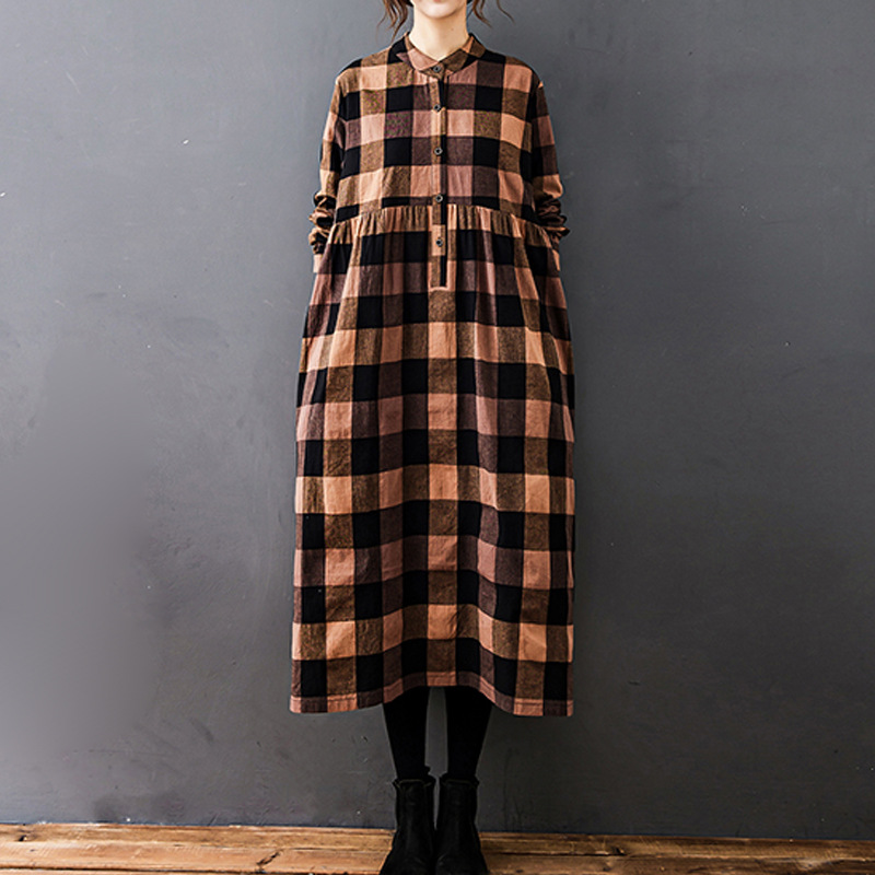 Robe chemise décontractée mi-l - Casual Loose Linen Shirt Dress avis et prix