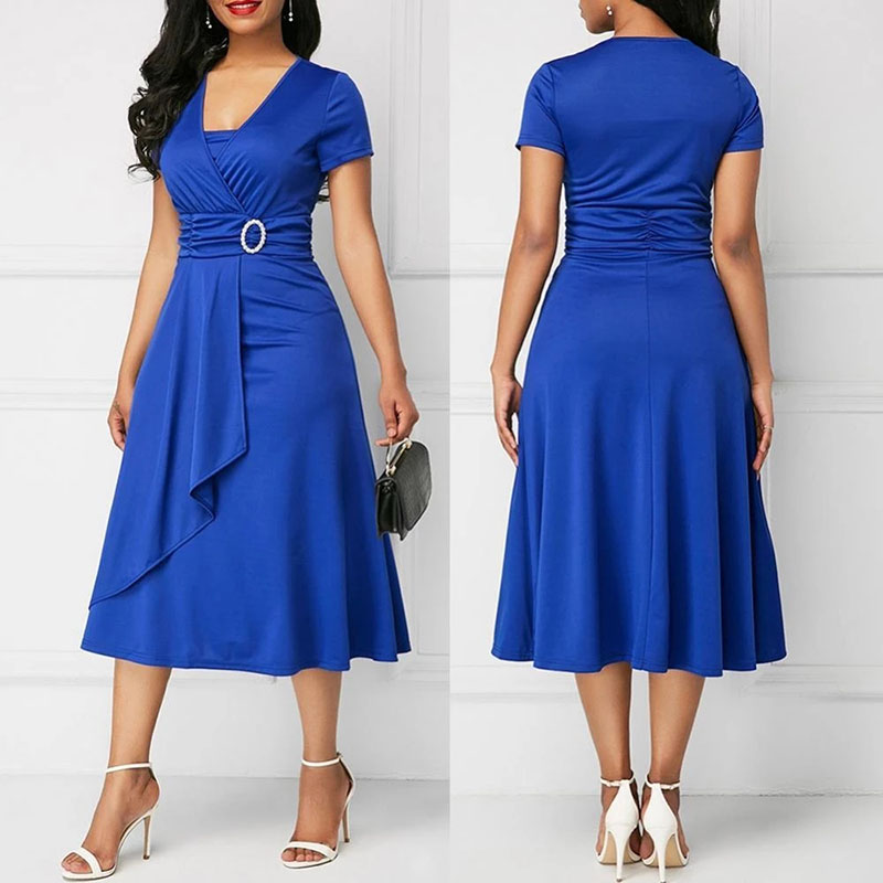 We.Fine robe femmes couleur un - French Vintage Floral Midi Dress avis et prix