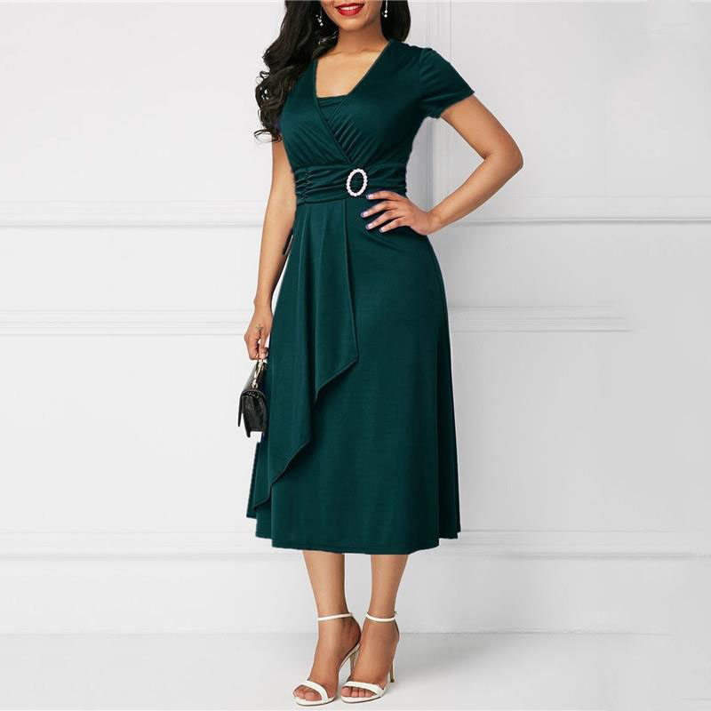 We.Fine robe femmes couleur un - French Vintage Floral Midi Dress avis et prix